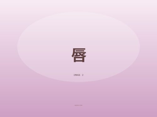 お気に入りの唇